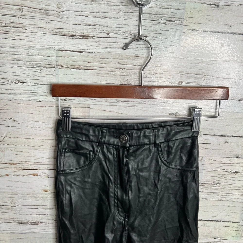 Aritzia wilfred free faux black leather pants size 00 - Picture 4 of 8